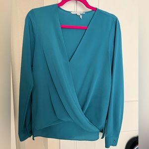 Bcbgeneration Wrap Hem Long Sleeve Blouse Size Small